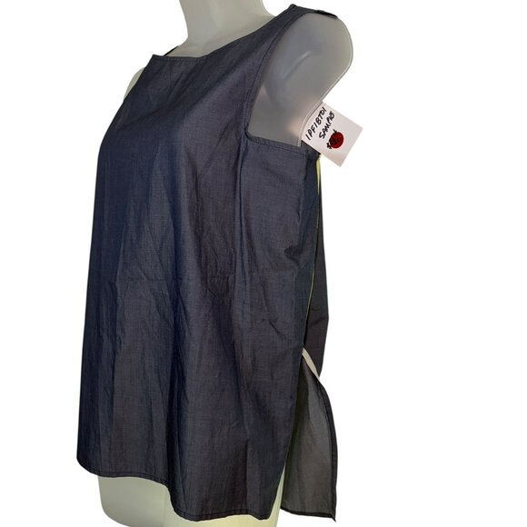 Inclán Studio Houston Chambray Tank Top NWT Sample $214 - Picture 7 of 7